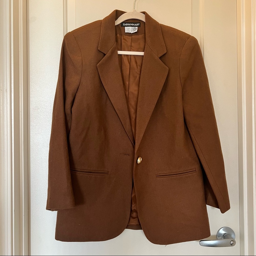 Vintage Brown Blazer - oversized